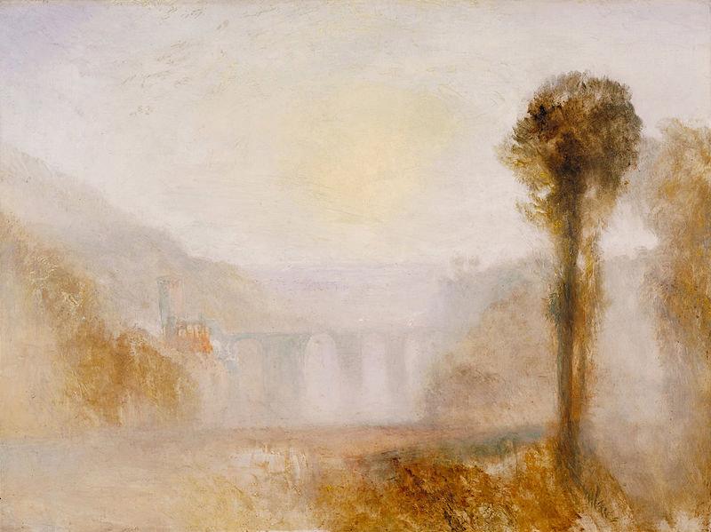 Joseph Mallord William Turner The Ponte Delle Torri, Spoleto oil painting picture